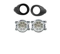 AJQBRMB Montaje Luces De Antiniebla Para Ford Para Focus 3 2012 2013 2014 Cubierta Cromada Para Luz Antiniebla Parrilla Marcos Arnés De Cables Para Faros Antiniebla Luces Antiniebla LED
