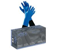 AJSIA Guantes de nitrilo regular (sin polvo) Paquete de 100 unidades (L)