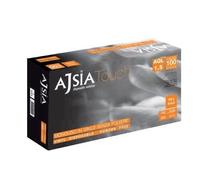 Ajsia Guantes de vinilo médicos Touch blanco sin polvo y látex AQL 1,5 paquete de 100 unidades L