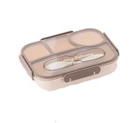 AJTUTUS Caja de almacenamiento de alimentos a prueba de fugas, 4 divisiones, aislada, apta para microondas, capacidad de 1100 ml, apta para lavavajillas, para viajes, sello de silicona Bentos