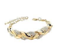 AJTUTUS Hermosas hojas ajustables de aleación de joyería de moda para mujeres, celebraciones de trabajo, ideas de regalo, One Size, como se describe
