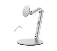 AJTUTUS Soporte ergonómico de aluminio para teléfono con imán fuerte, ángulos de altura de agarre seguro para transmisión de juegos de oficina