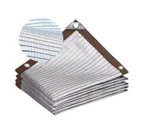 AJTXCSFOQL Aluminet Red de Sombra Exterior, 75% Malla Sombreado de Aluminio con Ojales, Pergola Tela de Sombreador para Pergola Jardín Patio Balcón Invernadero Granero(5 x 6m)