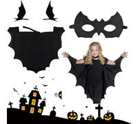 Ajuanbazha Disfraz de Murciélago para Niños, Halloween y Carnaval, Vampiro Cosplay (110)