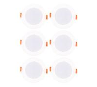 AJUNJIIL 6000K AC90-265V LED luz de techo downlight con sensor inteligente para corredor balcón escaleras (7W 6PCS)
