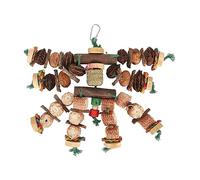 AJUNJIIL For Sun Parrots, Large Parrot Chewing Toys, Edible Coloring Biting Toys, Hanging Boredom Reduction Chew Toys, Safe Durable Foraging Enrichment Activity