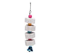 AJUNJIIL Pájaros de masticación de pájaros, para Loros hámsters Animales pequeños, Piedra de molienda de Pico, Bloque Mineral Seguro Duradero, Accesorios de Jaula para Aves y