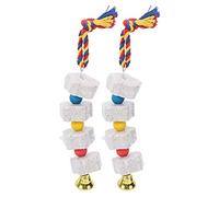 AJUNJIIL para Loros, para hámsters, para roedores, Juguetes de masticación de pájaros, Piedra de molienda de Pico de pajar