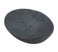 Ajuny Handicrafts Jabonera de Piedra Natural India Hecha a Mano Color Gris Soporte para Jabonera Protector de Jabón para Ducha Baño Cocina Bañera - 5 x 4 Pulgadas