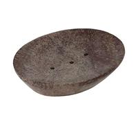 Ajuny Jabonera con Drenaje Automático Duradera con Forma de Cascada para Ducha Baño Cocina Bañera Fácil de Limpiar - Marrón