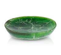 Ajuny Jabonera para Ducha jabonera de Resina con Drenaje Automático para Jabón en Barra Bandeja para Guardar Jabón en el Baño Fregadero de Cocina Fácil de Limpiar Verde