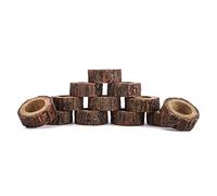 Ajuny Servilleteros De Madera Juego De 12 Hechos A Mano 1,5 Pulgadas Decorativos Sencillo Blanco Bodas Fiestas para Mesa Comedor Cocina Y Decoración del Hogar