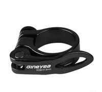 Ajusta rápidamente la altura del asiento de tu bicicleta con esta abrazadera de tija de asiento, se adapta a 31 8/34 9 mm (34.9 mm, negro)