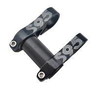 Ajustable 25 4mm Bike Stem Ligero Diseño Plegable, Aleación de Aluminio CNC (Negro)