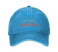 (Ajustable - Azul) Esta es mi primera gorra de camionero de rodeo, gorra de béisbol unisex de vaquero