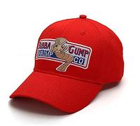 Ajustable camarón Gorra de béisbol Gorra de béisbol 1pc Bubba Gump Snapback Sombreros Bordados Operando del Traje del Sombrero de béisbol (Rojo)