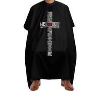 Ajustable Capa Peluquería, No temas a ningún dios malvado, Salón Delantal de Peluquero Profesional Barber Cape para peloestilo Peluquero Hogar