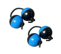 Ajustable Clásico Asalato Percusión Musical de Mano, Kashaka para la Formación Musical, Educación Infantil Aslatuas Rhythmic Ball(2pcs,Blue-black)