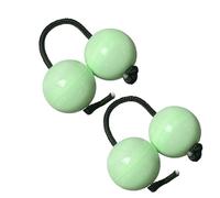 Ajustable Clásico Asalato Percusión Musical de Mano, Kashaka para la Formación Musical, Educación Infantil Aslatuas Rhythmic Ball(2pcs,Verde)