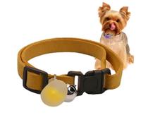 Ajustable, collares de gato lindos, collares para perros pequeños con colgante de corazón de felpa, campana, collares de gato ajustables, accesorios para perros, cachorros, gatitos