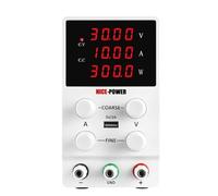 Ajustable Corriente Continua Power Supply 3 0V 10A LED Digital Lab Bench Power Source Stabilized Power Supply Voltage Regulator Switch 110V 220V (Color : AN101 Set1 120V3A)