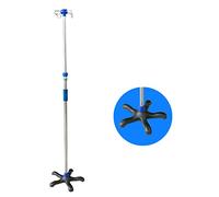 Ajustable En Altura Soporte Infusión, Varilla De Infusión De Acero Inoxidable 4 Ganchos Soporte Goteo Firme Y Estable No Es Fácil Volcado Para Uso Hospitalario Y De Atención Domiciliaria etc