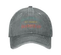 (Ajustable-Gris) Esta es mi primera gorra de camionero de rodeo, gorra de béisbol unisex de vaquero
