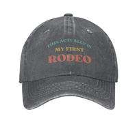 (Ajustable - Jaspeado profundo) Esta es mi primera gorra de camionero de rodeo, estilo vaquero, estilo