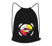 Ajustable Mochila Cordónes Rueda Medicinal de los nativos Americanos, Casual Bolsas de Cuerdas, Moderno Bolsa de Gimnasia, para Hombre Viaje 36X42cm