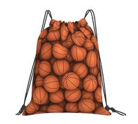 Ajustable Mochila Cuerda Arte Baloncesto Bolsa de Deporte Moderno Deporte Gimnasio Bolsas para Acampada Vacaciones Hombre 36X42cm