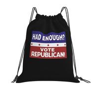 Ajustable Mochila Plegable Ya Basta, vota a los republicanos Plegable Mochila de Viaje 36x42cm para Vuelta al Cole,Playa