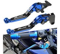 Ajustable Palanca de Embrague de Freno Manetas Embrague Manetas Freno Para Suzuki Bandit GSF1200 2001-2006 GSF1250 2007-2015 GSF 600 /600S /650 /650S /650N 2008-2015 (Azul+Negro+Azul+Negro)