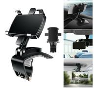 Ajustable para 360 grados giratorio de coche tablero teléfono soporte abrazadera soporte compatible con 7.6 cm a 17.8 cm para teléfonos celulares y unidades GPS