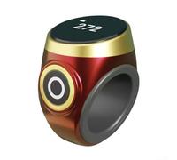 Ajustable para anillo de contador digital inteligente, contador de dedos para recordatorios de oración, impermeable, sensible al tacto, recargable, luminoso para anillo (oro rosa)