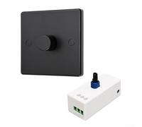 Ajustable para interruptor de atenuación PWM para sistemas de bajo voltaje, soporta hasta 5 A de capacidad de carga (negro)