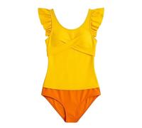Ajustable Traje de Baño Dos Piezas para Niñas Estampado Irregulares Volant Top Bikini Triángulo Bottom Set