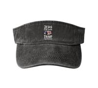 Ajustable Trucker Cap Jesús Es Mi Salvador Trump Es Mi Presidente Gorra De Visera Cierre De Hebilla Gorras De Sol para Tenis, Viaje, Caza