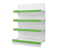 AjustableColdRolledSteelOpenShelfRack - Unidad de estantería extensible para mercados Tiendas y farmacias - 90 cm GreenPerfectforSnacks&StorageSolutions