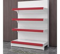 AjustableColdRolledSteelOpenShelfRack73cmRedUnlimitedExtensionfor MarketsFrugstores&StoresVersáleAssembledShelvingSolution for Snacks & More