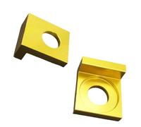 Ajustador de cadena Ajustador tensor de eje de bloque de cadena CNC de aluminio de 12mm y 15mm para motocicleta Pit Bike XR50 CRF70 SDG 107 125 Tensor de cadena para(12MM golden)