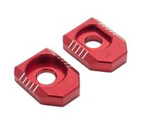 Ajustador de cadena Ajuste para Apollo RFN Ajuste para Beta Ajuste para Explorer Perno Ajustador de cadena Bloque de eje Dirt Bike Off-Road Motocross Ajustador del Cadena(Red)