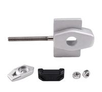 Ajustador de cadena Ajuste para Cfmoto 450SR Cf400-6 ajustador de tensión de cadena tornillo deflector bloque de ajuste de tracción trasera Tensor de cadena para(Silver Black Right)