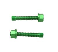Ajustador de cadena Ajuste para Honda Ajuste para Yamaha Ajuste para Suzuki Ajuste para Kawasaki Dirt Bike Chain Tuercas de perno de ajuste trasero Tensores de Cadena(Green for M8)