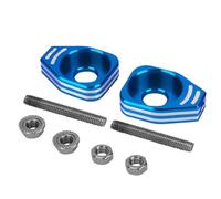 Ajustador de cadena Ajuste para Honda CRF110F 2013-2024 CRF 110F motocicleta CNC ajustadores de cadena trasera tensor accesorios de bloques de eje Ajustador del Cadena(Blue)