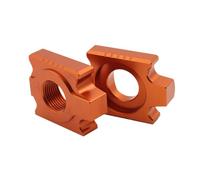 Ajustador de cadena Ajuste para KT&M SX SXF XC XCF XCW XCWF Ajuste para EXC EXCF 125-530 500 450 400 350 300 Bloque de eje de Ajustador de cadena trasera Tensor de cadena para(20mm Orange)