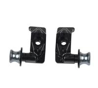 Ajustador de cadena Ajuste para Yamaha MT07 FZ07 FZ MT 07 2014-2024 Ajustador de cadena rueda trasera horquilla eje basculante carretes soporte deslizante herramientas de alineación de cadenas(Black)