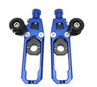 Ajustador de cadena Ajuste para Yamaha R15 V3 MT-15 MT15 MT 15 R 15 2019-2022 bloques de eje de rueda trasera ajustadores de cadena Kit de tensores Ajustador del Cadena(Blue)