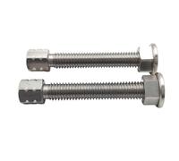 Ajustador de cadena Bloques de eje trasero, Perno de ajuste de cadena, brazo basculante motocicleta, tornillos de cabeza hexagonal de acero inoxidable con casquillo Allen Ajustador del Cadena