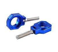 Ajustador de Cadena de Bloques del Eje Trasero for KTM SX SX-F EXC-F XC XCF XCW XCFW 85 125 150 200 250 300 350 400 450 500 530(Blue)