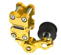 Ajustador de cadena para motocicleta, ajuste automático, guía de tensión para motocicleta, tensor de cadena para ciclismo Tensores de Cadena(Yellow)